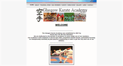 Desktop Screenshot of glasgowkarateacademy.co.uk
